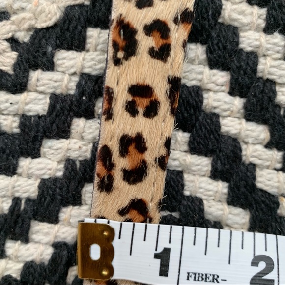 Vintage leopard print leather belt - Picture 7 of 8
